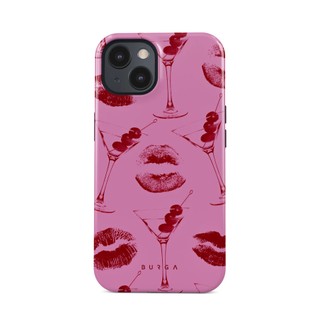 coque de téléphone rose "drink"
